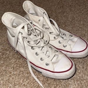 WOMENS WHITE HIGHTOP CONVERSE